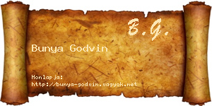 Bunya Godvin névjegykártya